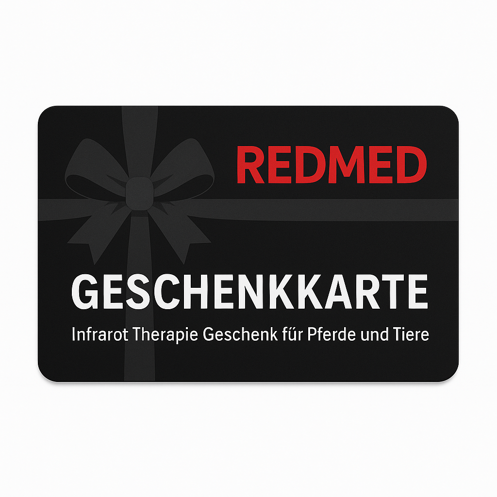 RedMed Geschenkkarte – Infrarot Therapie Geschenk für Deinen Liebling